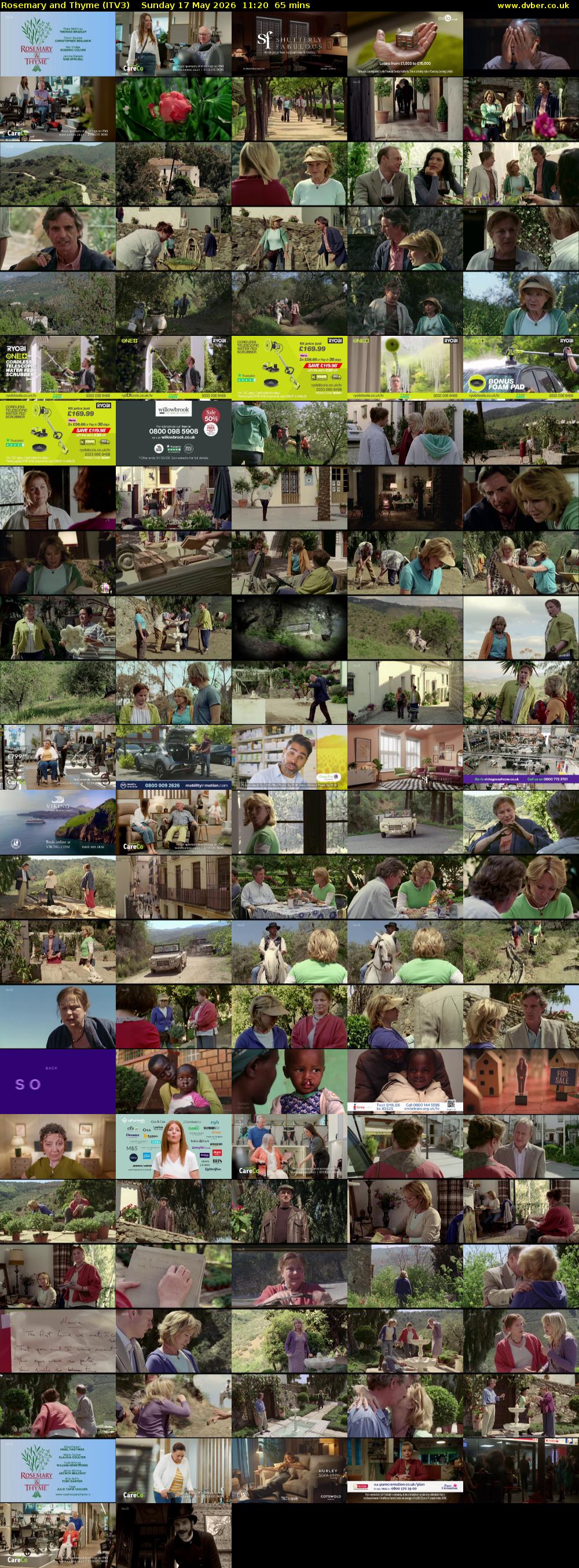 Rosemary and Thyme (ITV3) Sunday 17 May 2026 11:20 - 12:25