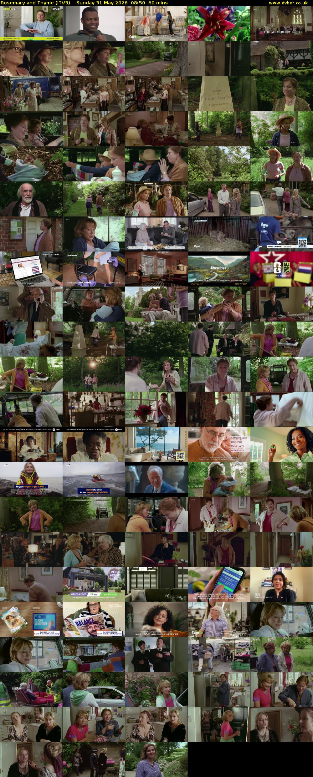Rosemary and Thyme (ITV3) Sunday 31 May 2026 08:50 - 09:50