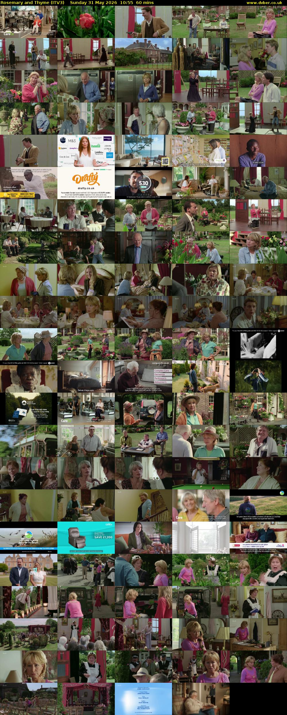 Rosemary and Thyme (ITV3) Sunday 31 May 2026 10:55 - 11:55