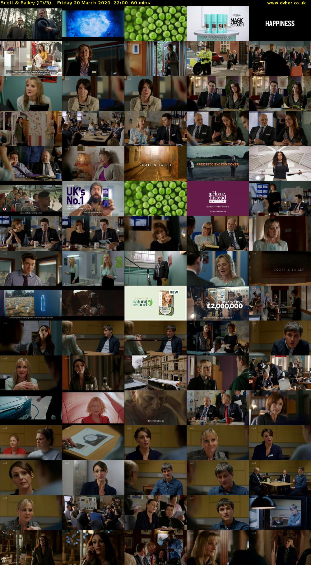 Scott & Bailey (ITV3) Friday 20 March 2020 22:00 - 23:00