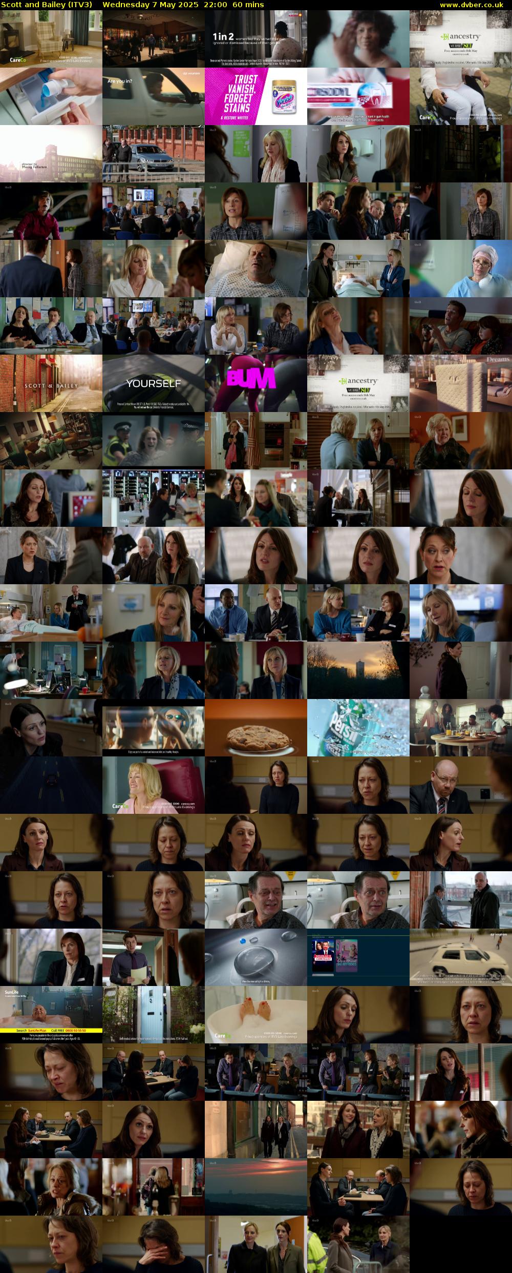 Scott and Bailey (ITV3) Wednesday 7 May 2025 22:00 - 23:00