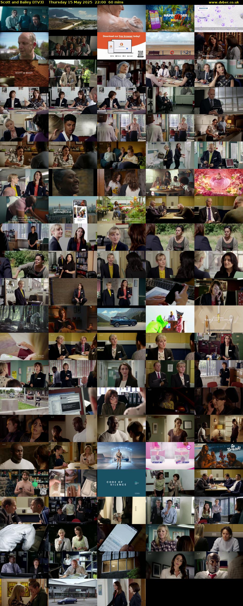 Scott and Bailey (ITV3) Thursday 15 May 2025 22:00 - 23:00