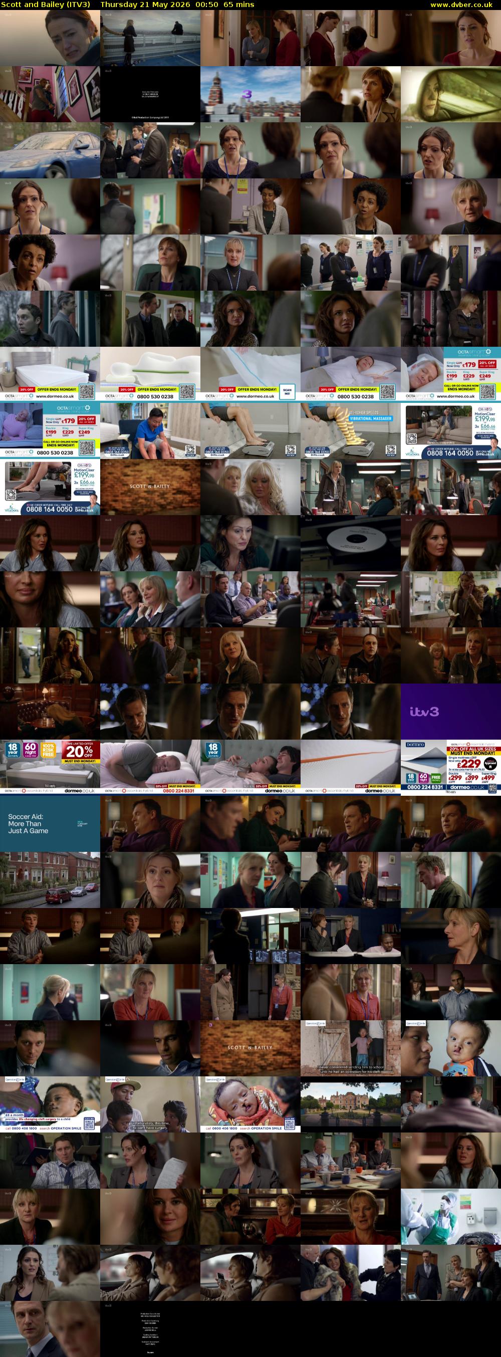 Scott and Bailey (ITV3) Thursday 21 May 2026 00:50 - 01:55