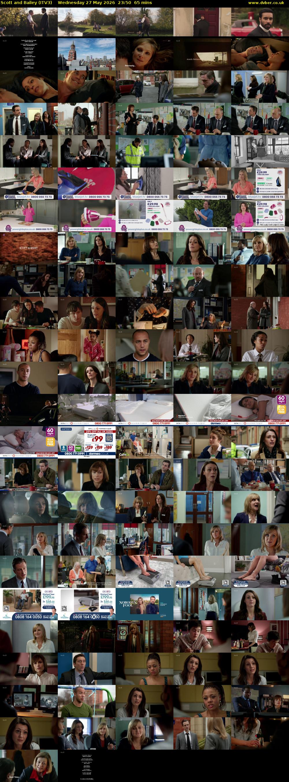 Scott and Bailey (ITV3) Wednesday 27 May 2026 23:50 - 00:55