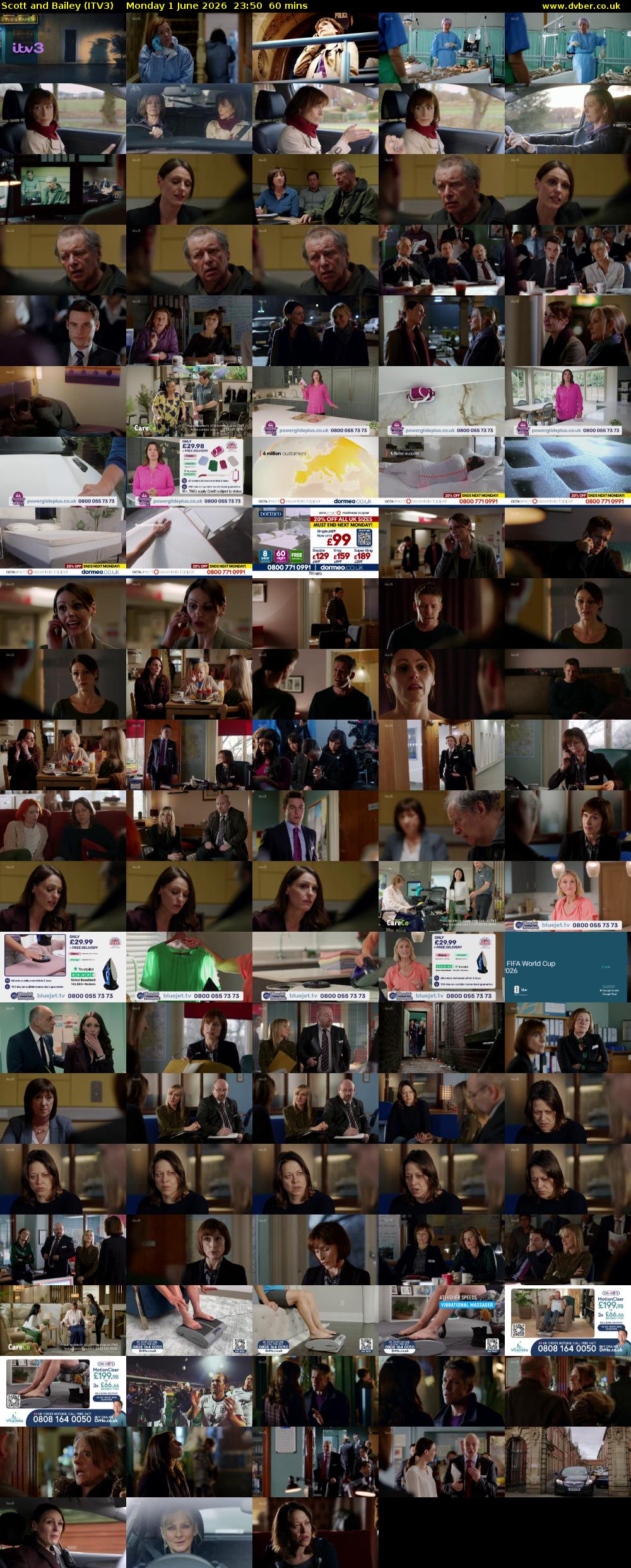 Scott and Bailey (ITV3) Monday 1 June 2026 23:50 - 00:50