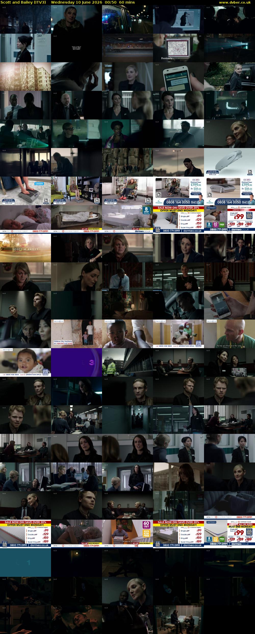 Scott and Bailey (ITV3) Wednesday 10 June 2026 00:50 - 01:50
