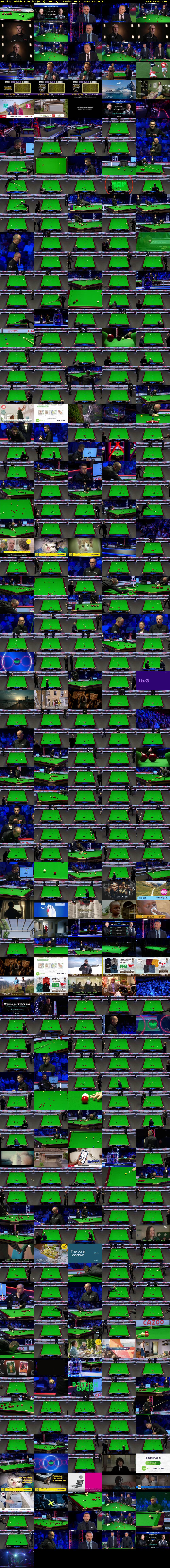 Snooker: British Open Live (ITV3) Sunday 1 October 2023 12:45 - 16:30