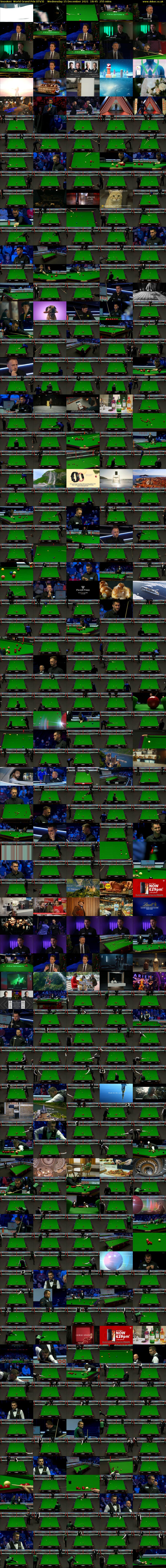 Snooker: World Grand Prix (ITV3) Wednesday 15 December 2021 18:45 - 23:00