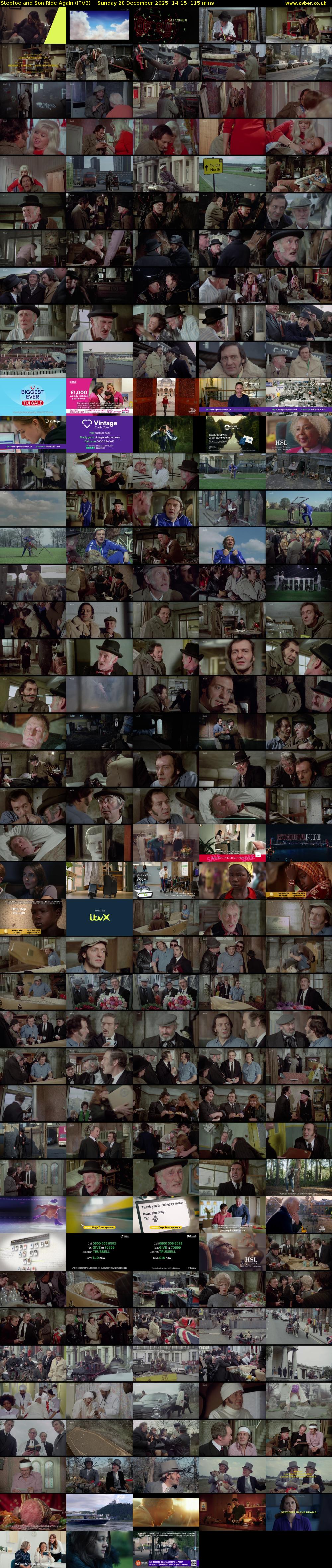 Steptoe and Son Ride Again (ITV3) Sunday 28 December 2025 14:15 - 16:10
