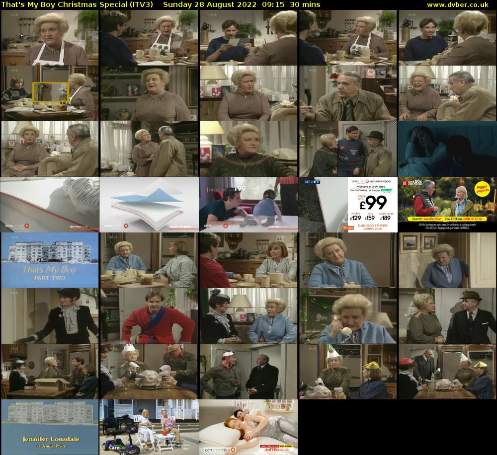 That's My Boy Christmas Special (ITV3) Sunday 28 August 2022 09:15 - 09:45
