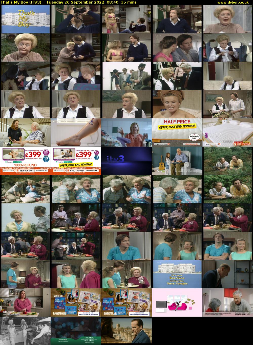 That's My Boy (ITV3) Tuesday 20 September 2022 08:40 - 09:15