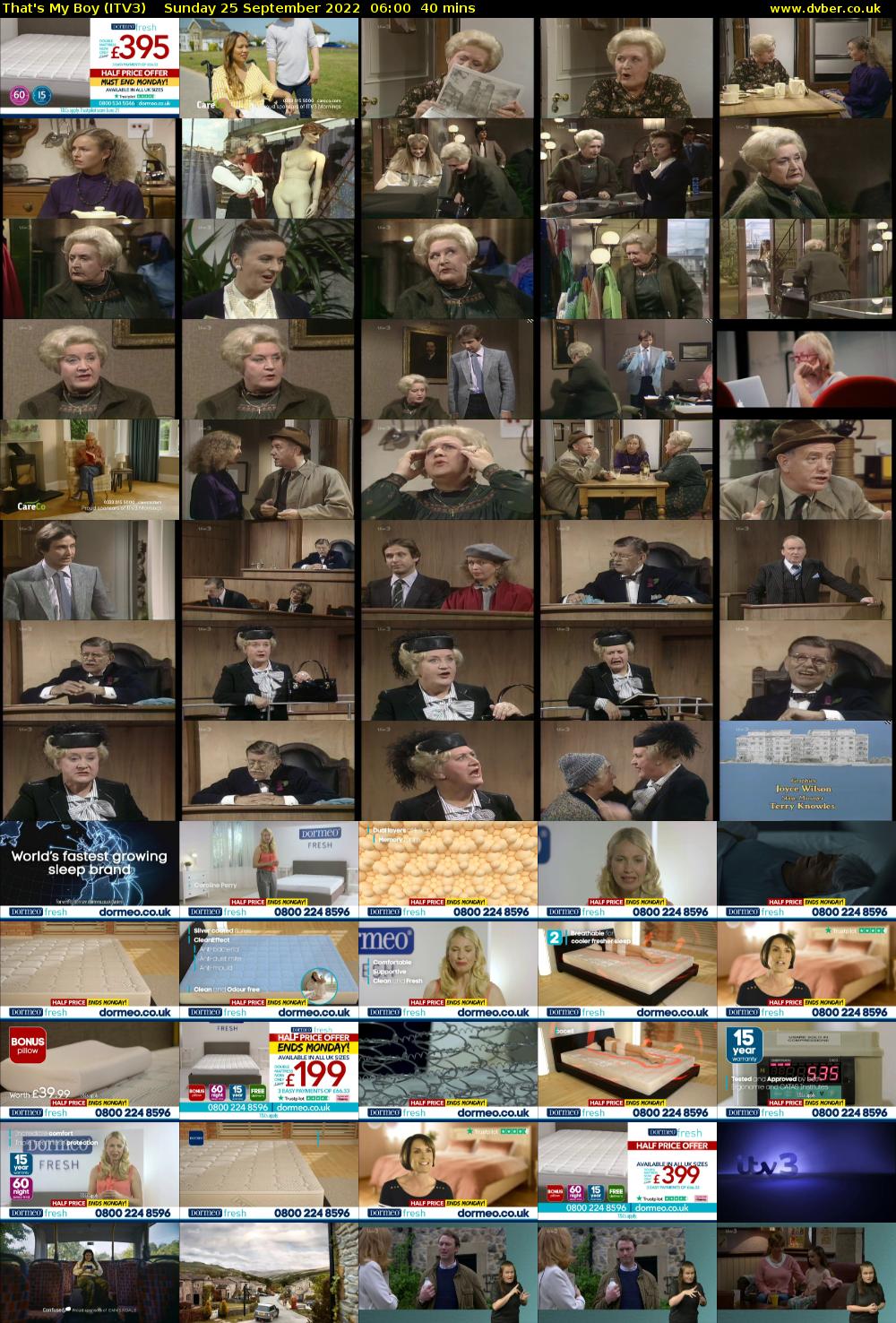 That's My Boy (ITV3) Sunday 25 September 2022 06:00 - 06:40