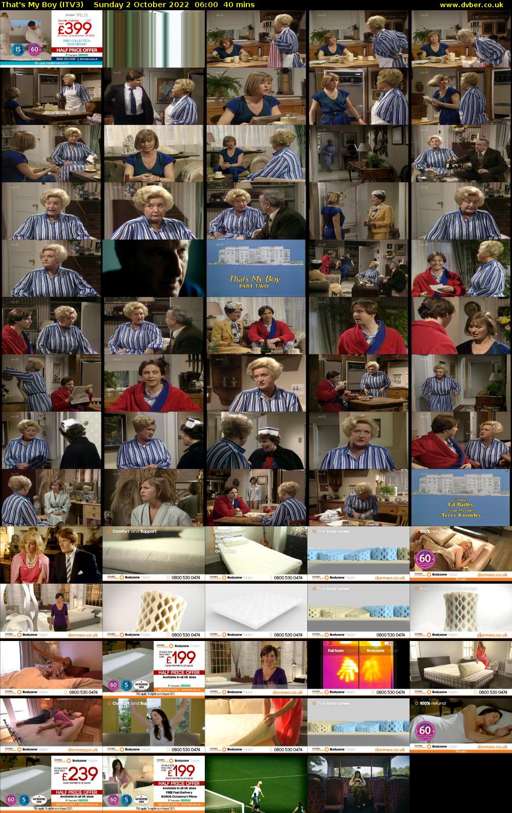 That's My Boy (ITV3) Sunday 2 October 2022 06:00 - 06:40