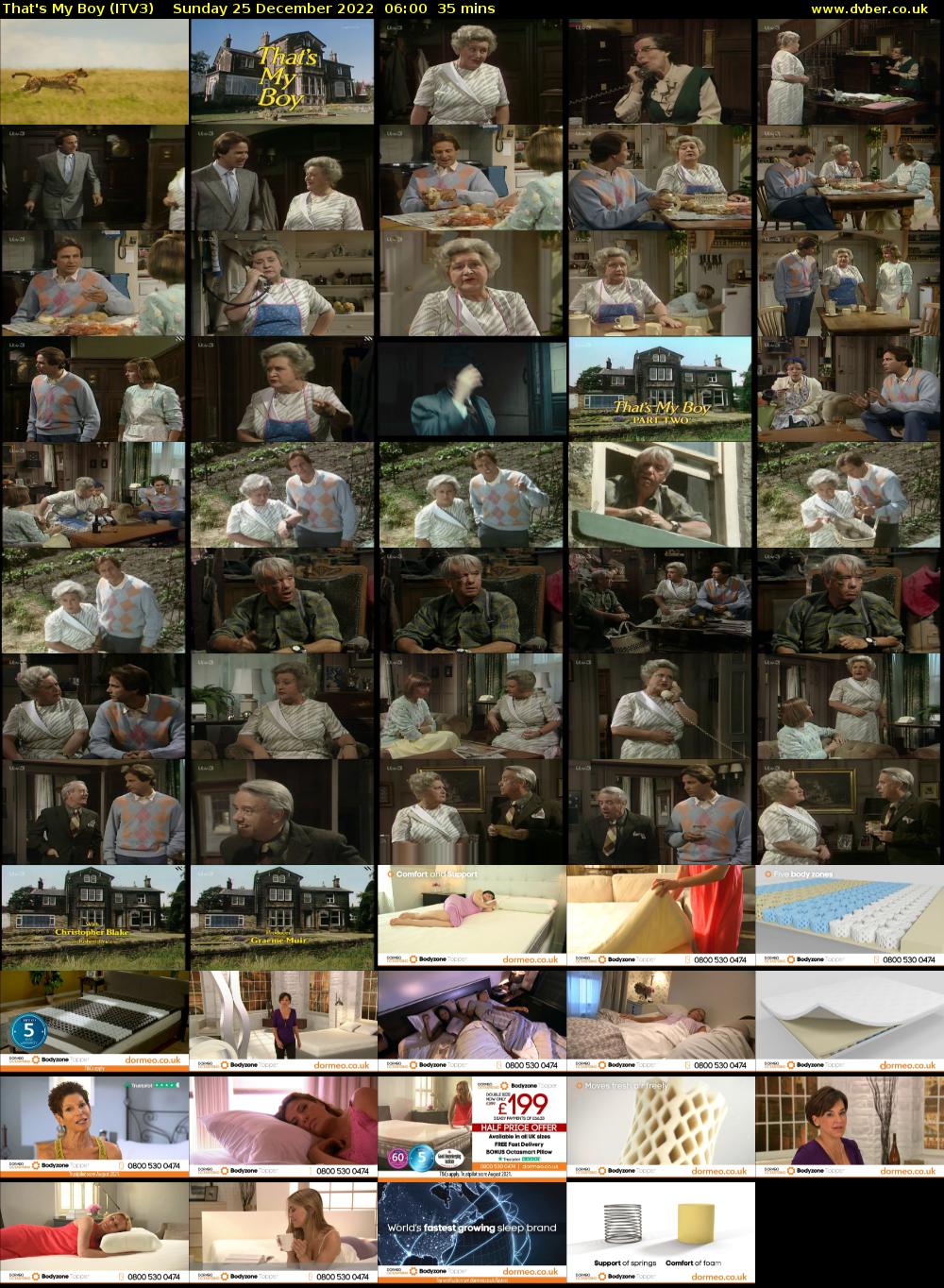 That's My Boy (ITV3) Sunday 25 December 2022 06:00 - 06:35