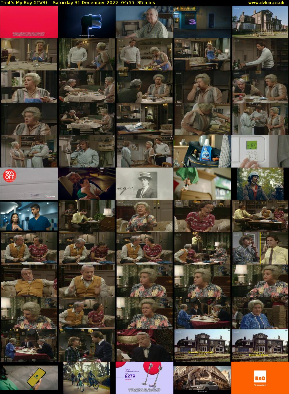 That's My Boy (ITV3) Saturday 31 December 2022 04:55 - 05:30