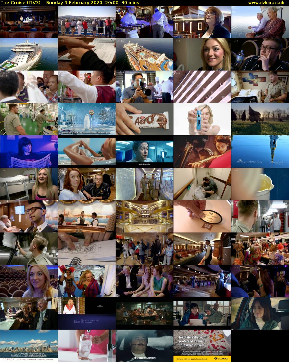 The Cruise (ITV3) Sunday 9 February 2020 20:00 - 20:30