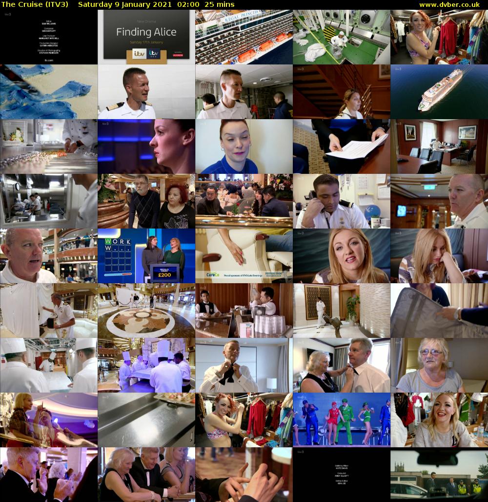 The Cruise (ITV3) Saturday 9 January 2021 02:00 - 02:25