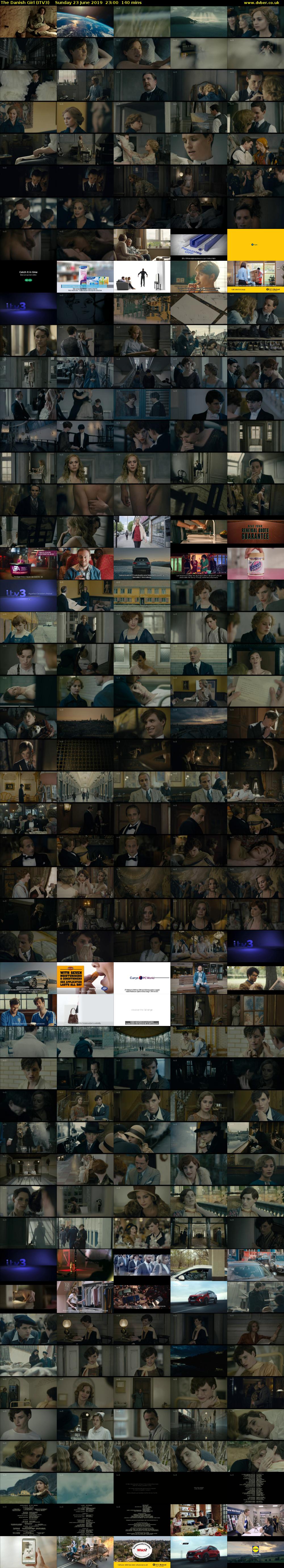 The Danish Girl (ITV3) Sunday 23 June 2019 23:00 - 01:20
