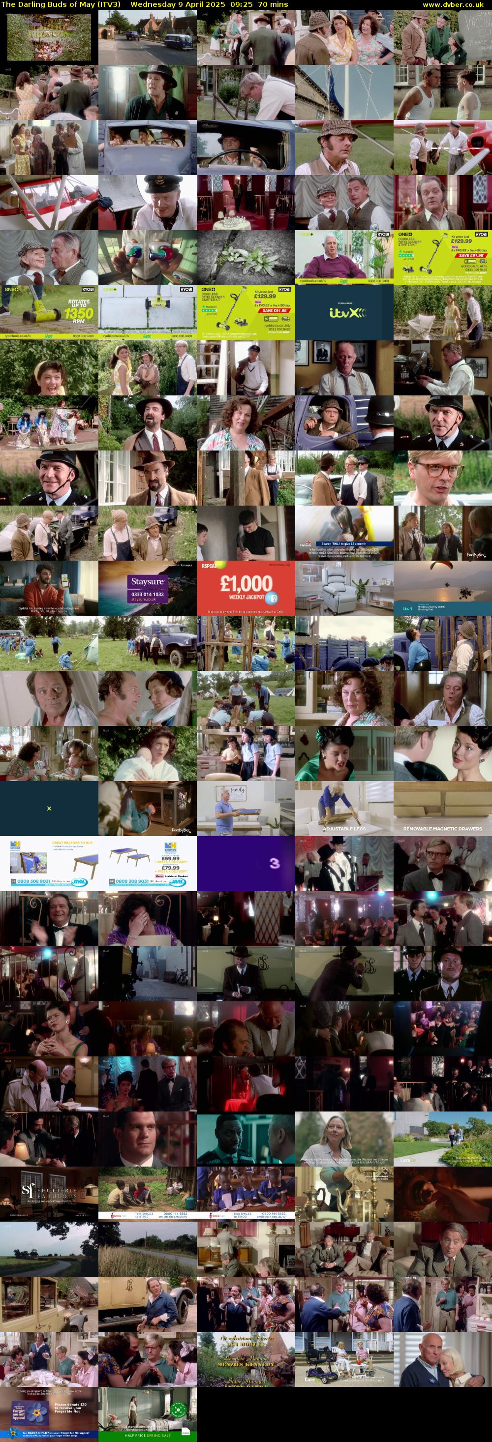 The Darling Buds of May (ITV3) Wednesday 9 April 2025 09:25 - 10:35