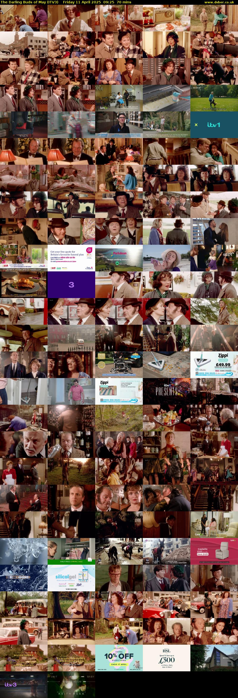 The Darling Buds of May (ITV3) Friday 11 April 2025 09:25 - 10:35