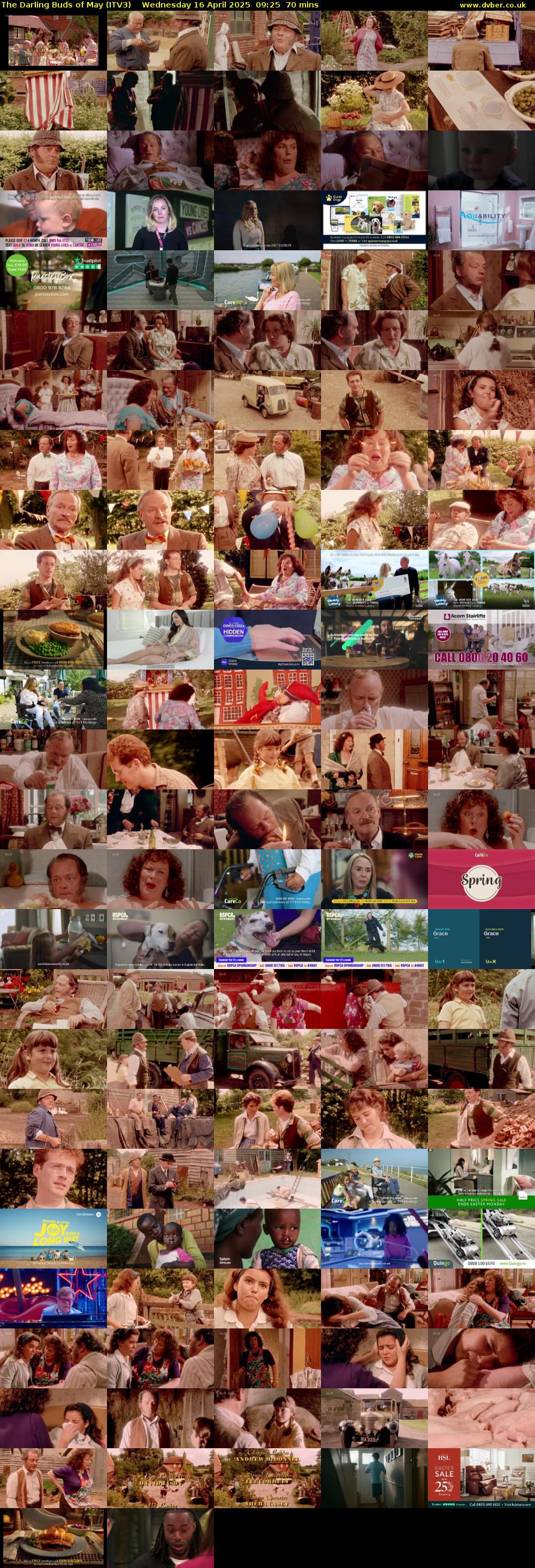 The Darling Buds of May (ITV3) Wednesday 16 April 2025 09:25 - 10:35