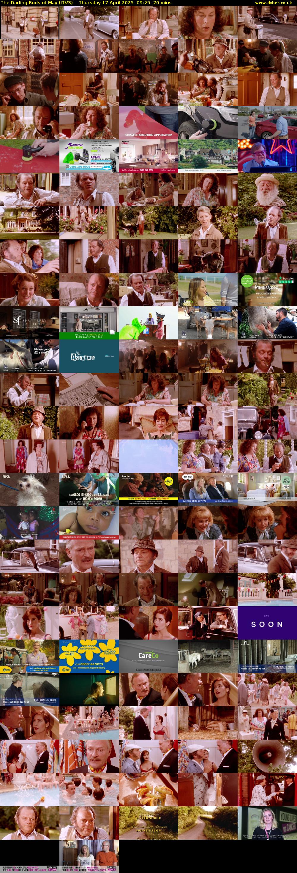 The Darling Buds of May (ITV3) Thursday 17 April 2025 09:25 - 10:35