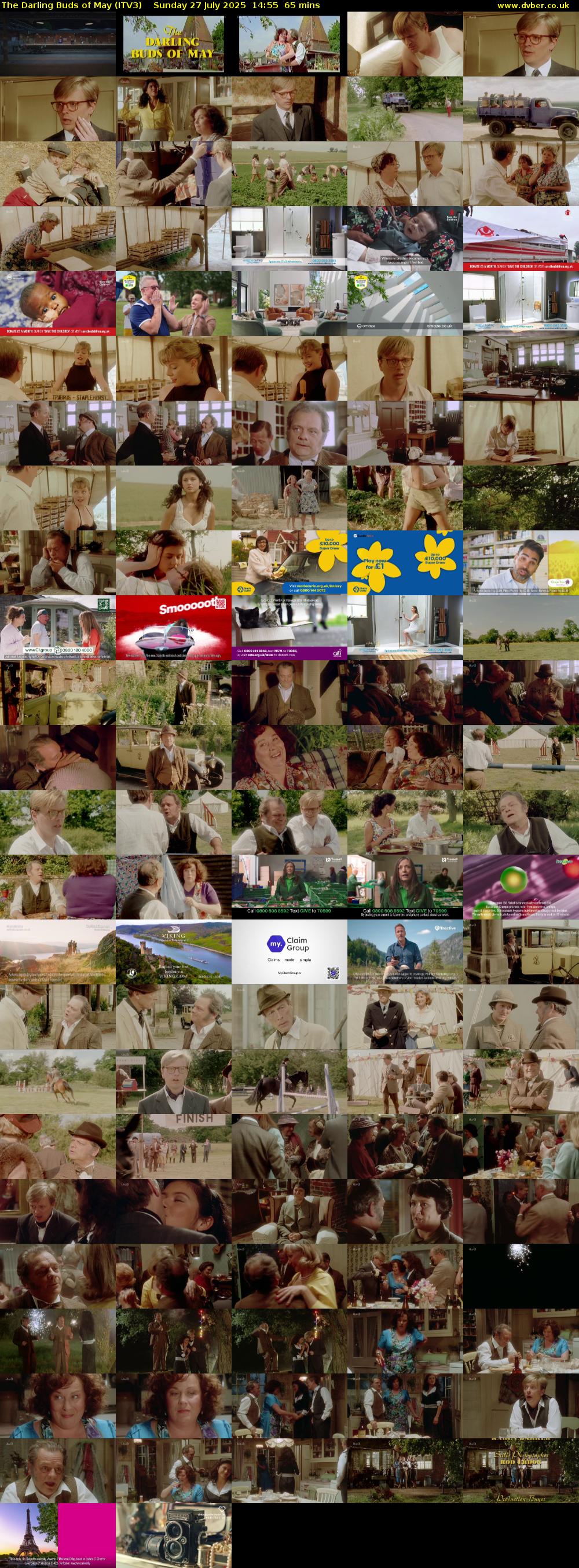 The Darling Buds of May (ITV3) Sunday 27 July 2025 14:55 - 16:00