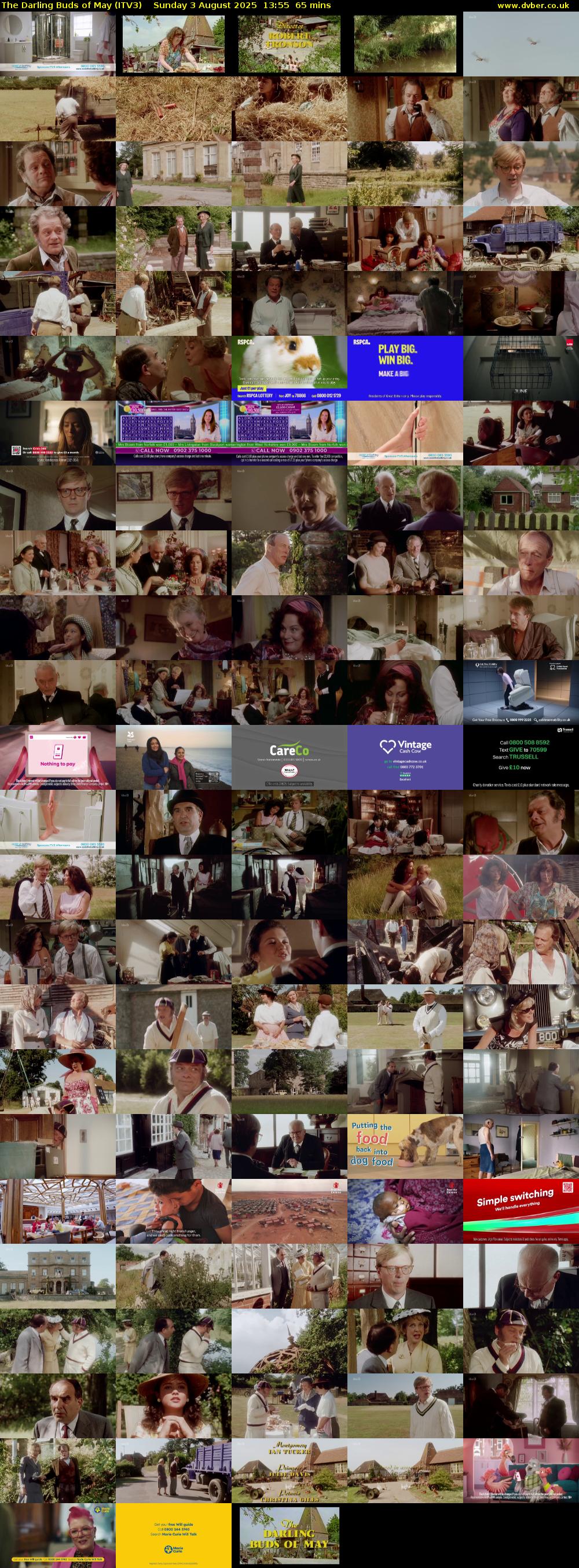 The Darling Buds of May (ITV3) Sunday 3 August 2025 13:55 - 15:00