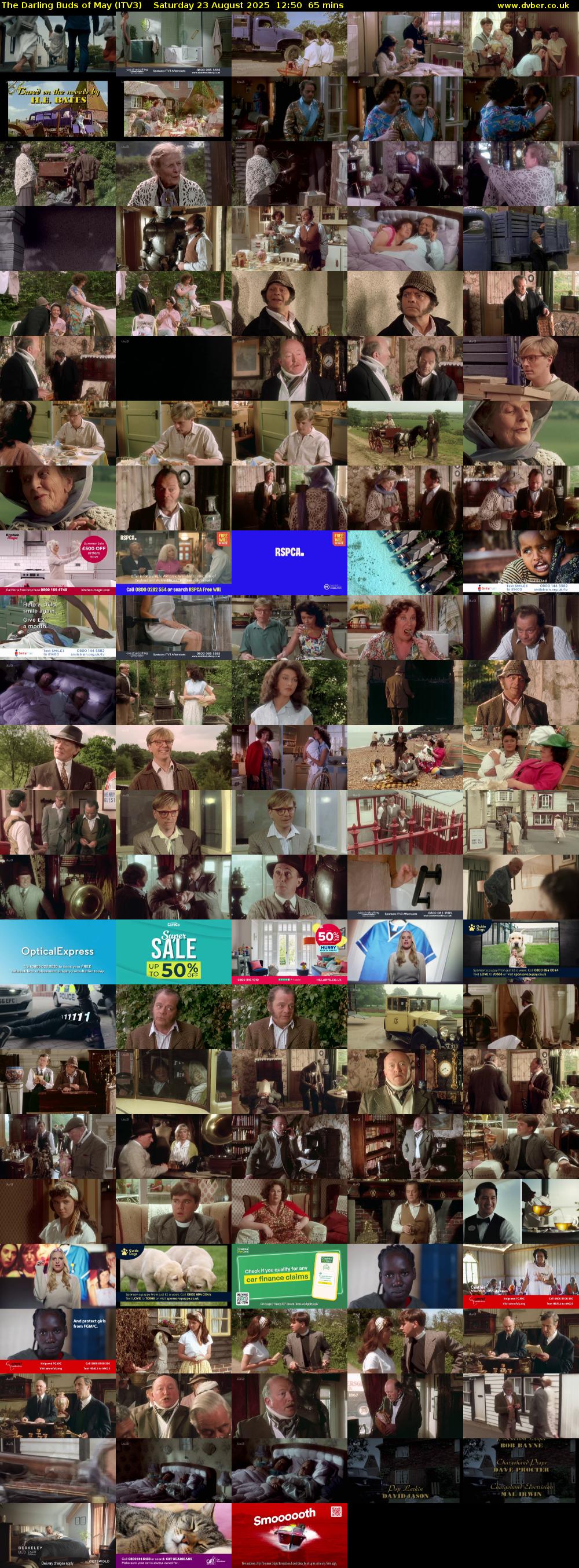 The Darling Buds of May (ITV3) Saturday 23 August 2025 12:50 - 13:55