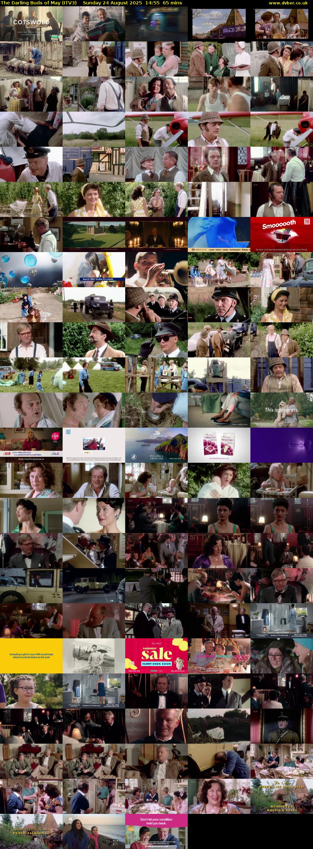 The Darling Buds of May (ITV3) Sunday 24 August 2025 14:55 - 16:00