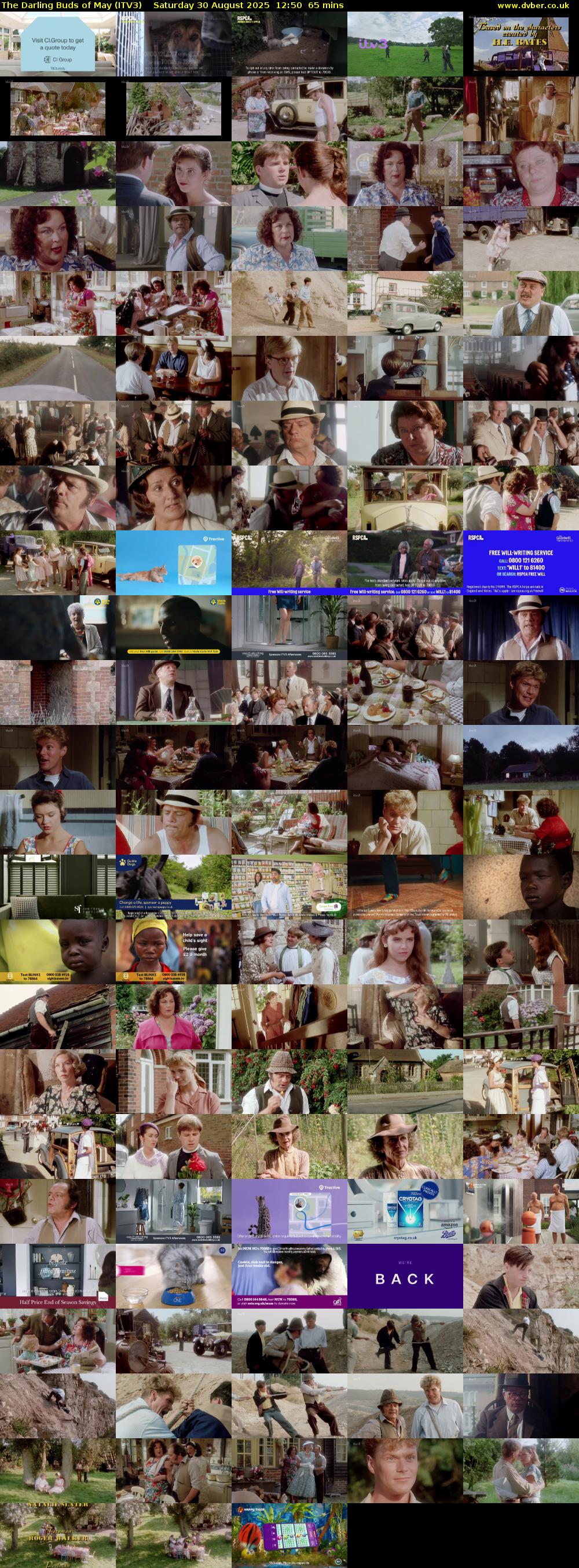 The Darling Buds of May (ITV3) Saturday 30 August 2025 12:50 - 13:55