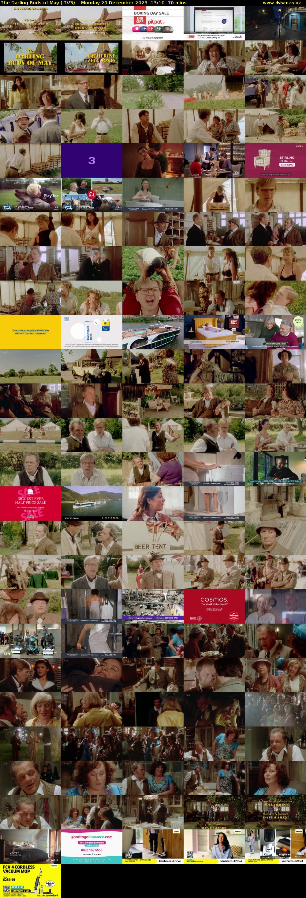 The Darling Buds of May (ITV3) Monday 29 December 2025 13:10 - 14:20