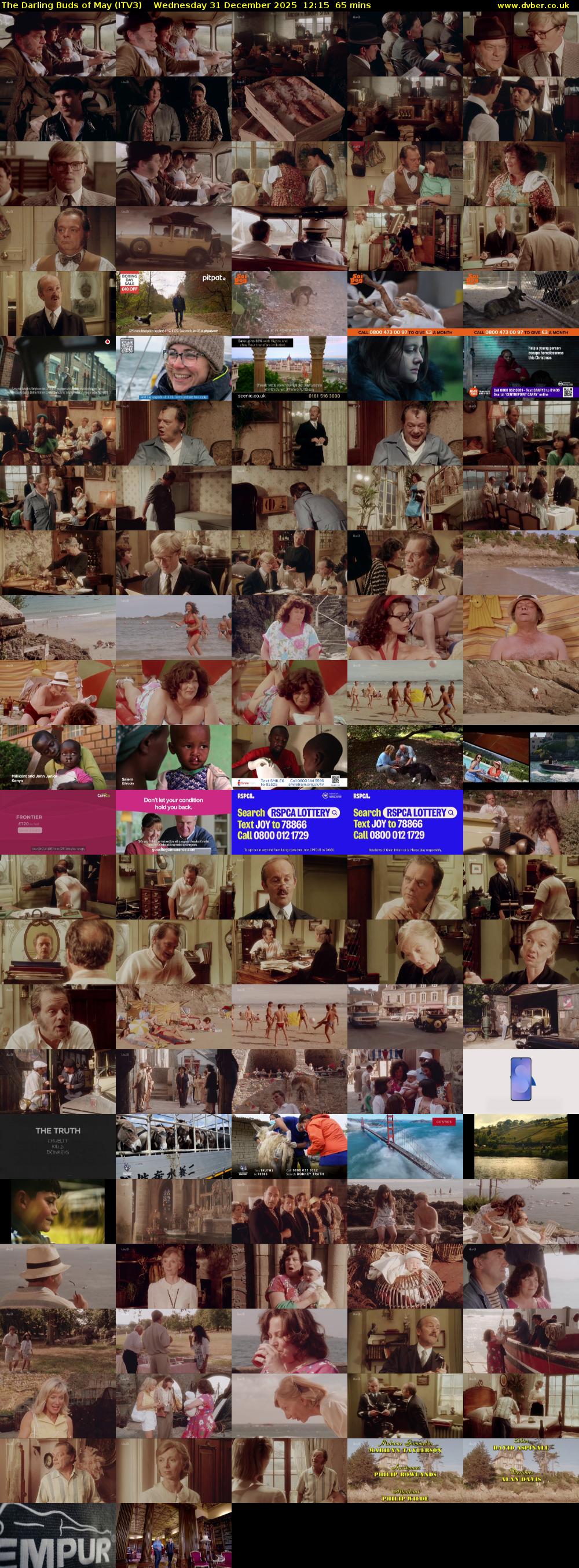 The Darling Buds of May (ITV3) Wednesday 31 December 2025 12:15 - 13:20