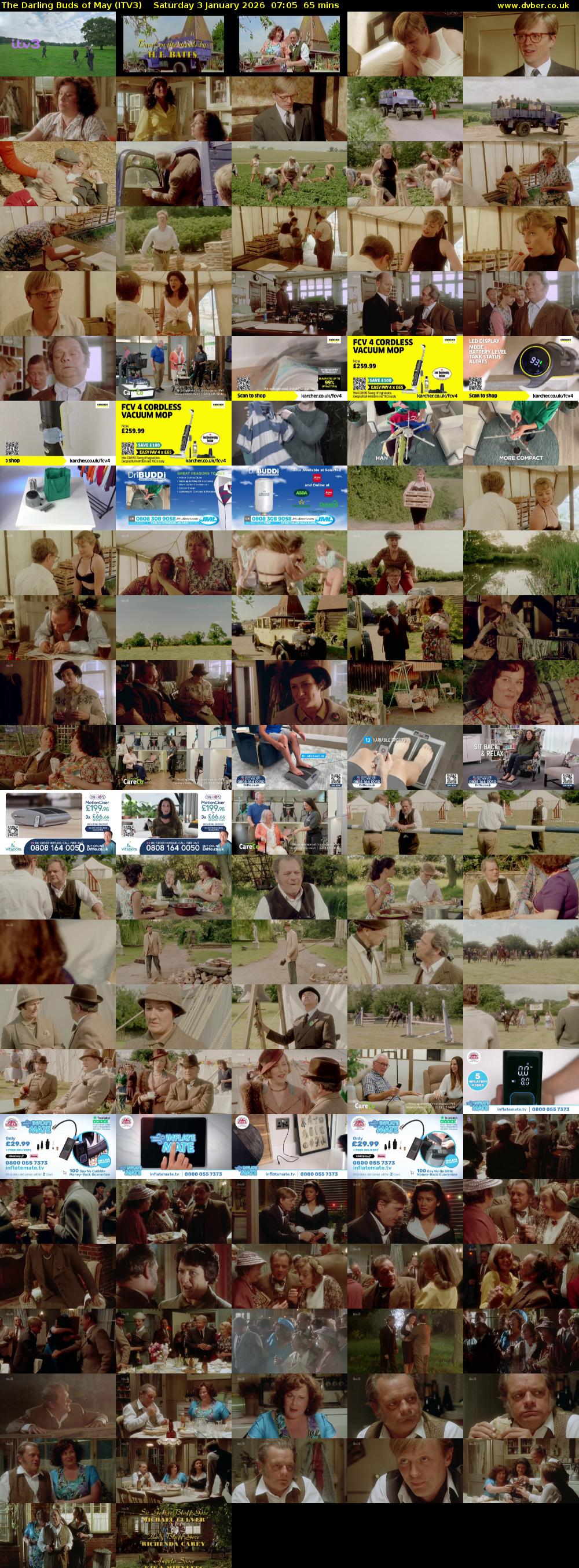 The Darling Buds of May (ITV3) Saturday 3 January 2026 07:05 - 08:10