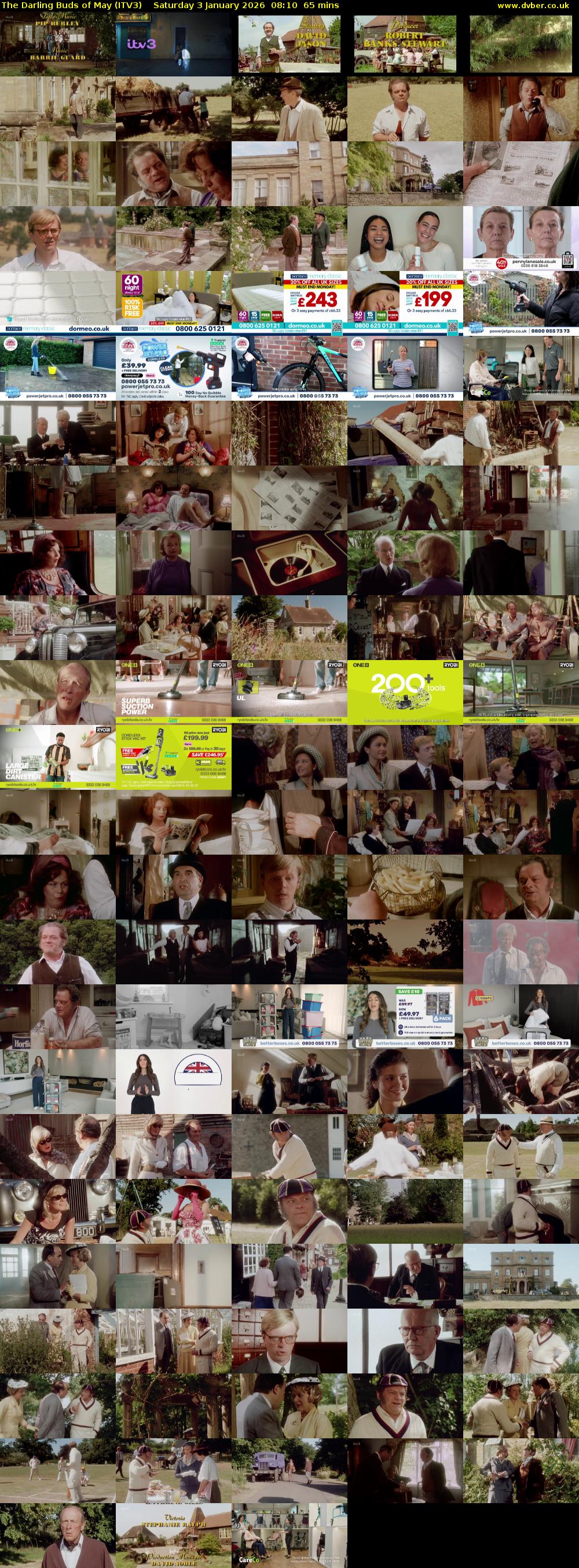 The Darling Buds of May (ITV3) Saturday 3 January 2026 08:10 - 09:15