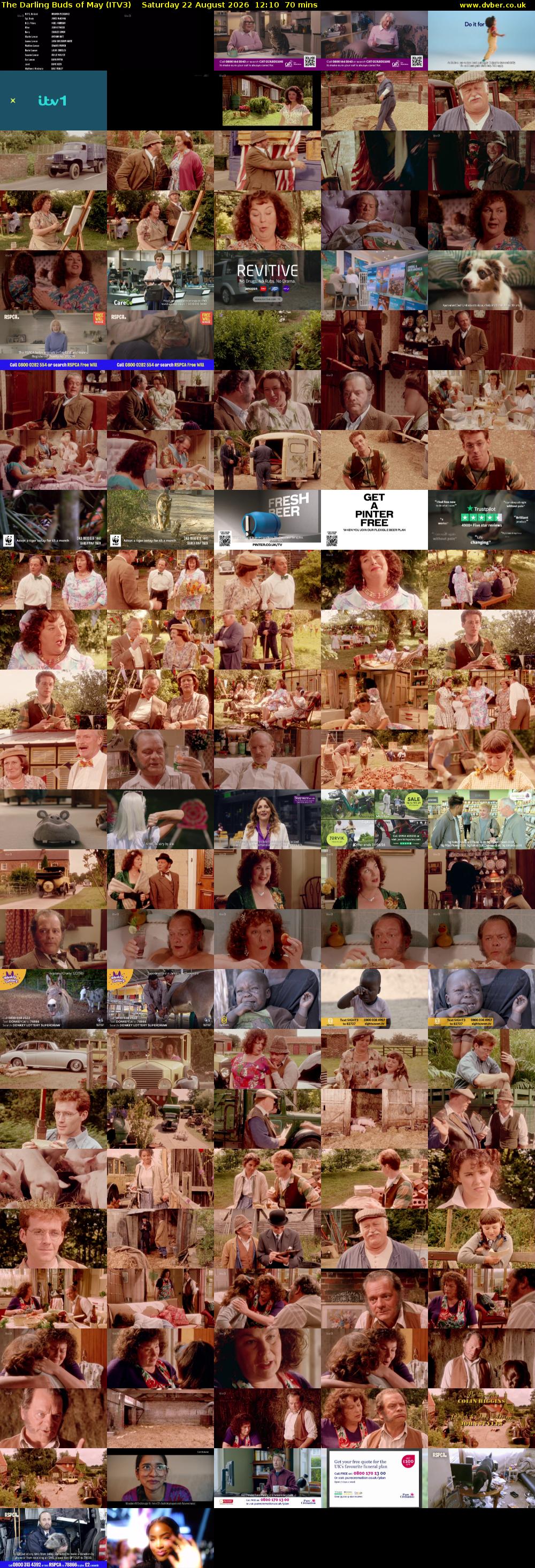 The Darling Buds of May (ITV3) Saturday 22 August 2026 12:10 - 13:20