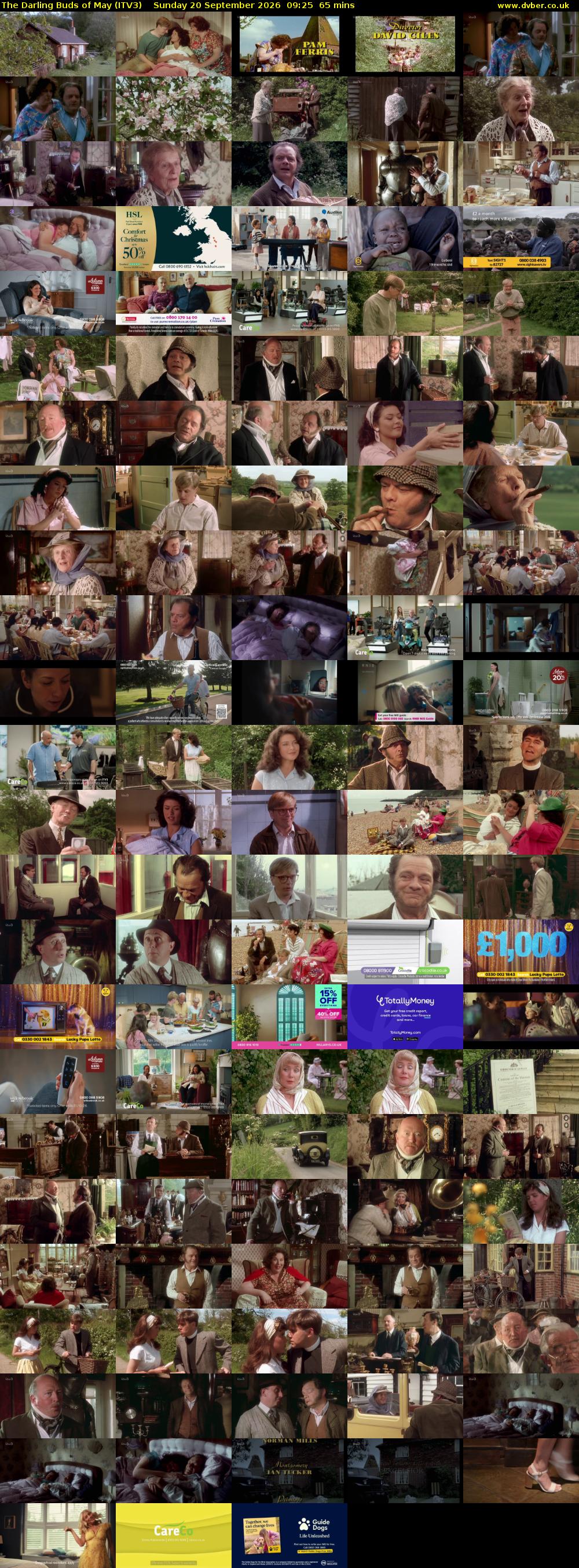 The Darling Buds of May (ITV3) Sunday 20 September 2026 09:25 - 10:30