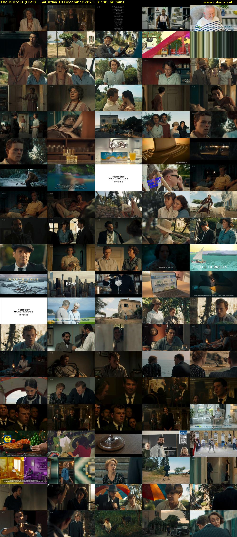 The Durrells (ITV3) Saturday 18 December 2021 01:00 - 02:00