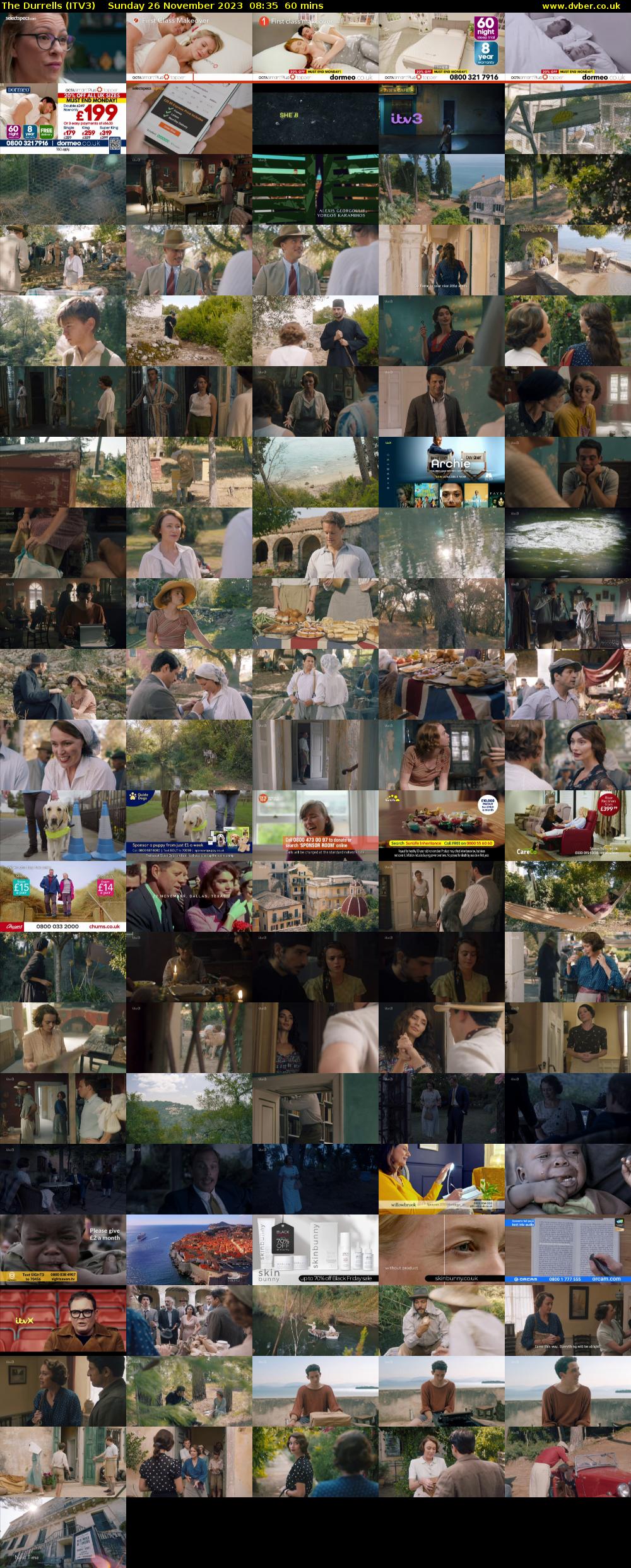The Durrells (ITV3) Sunday 26 November 2023 08:35 - 09:35