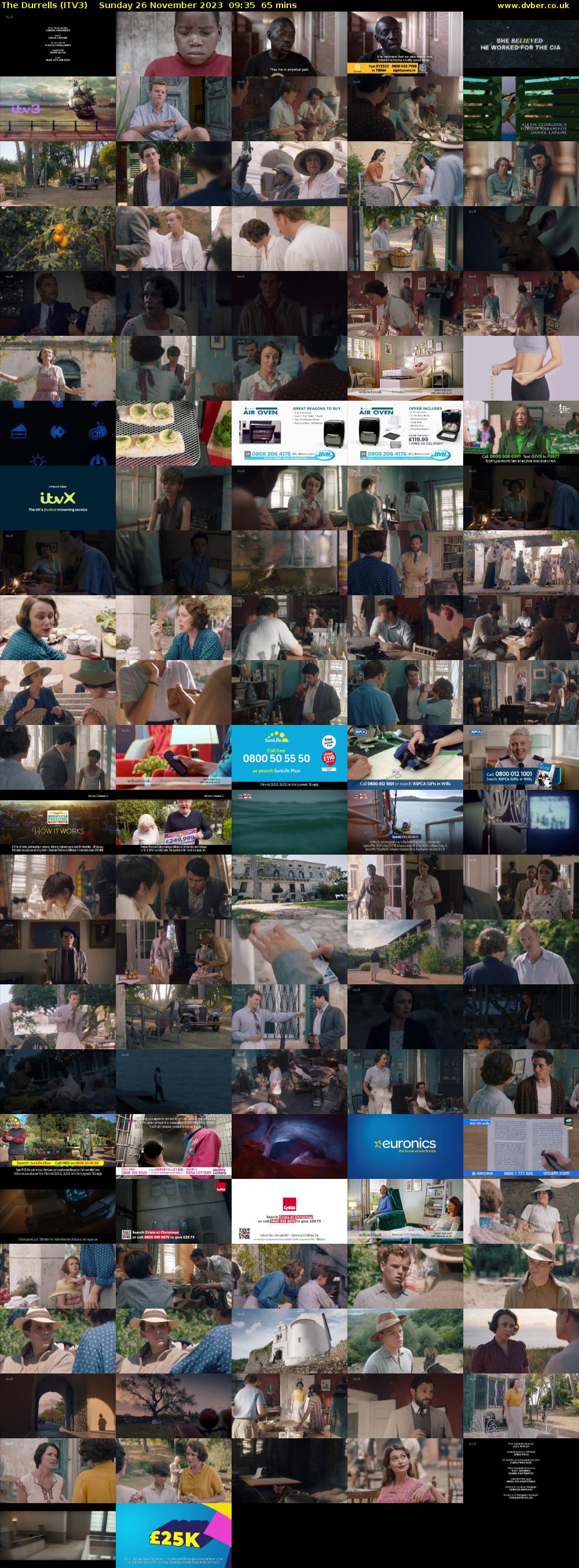 The Durrells (ITV3) Sunday 26 November 2023 09:35 - 10:40