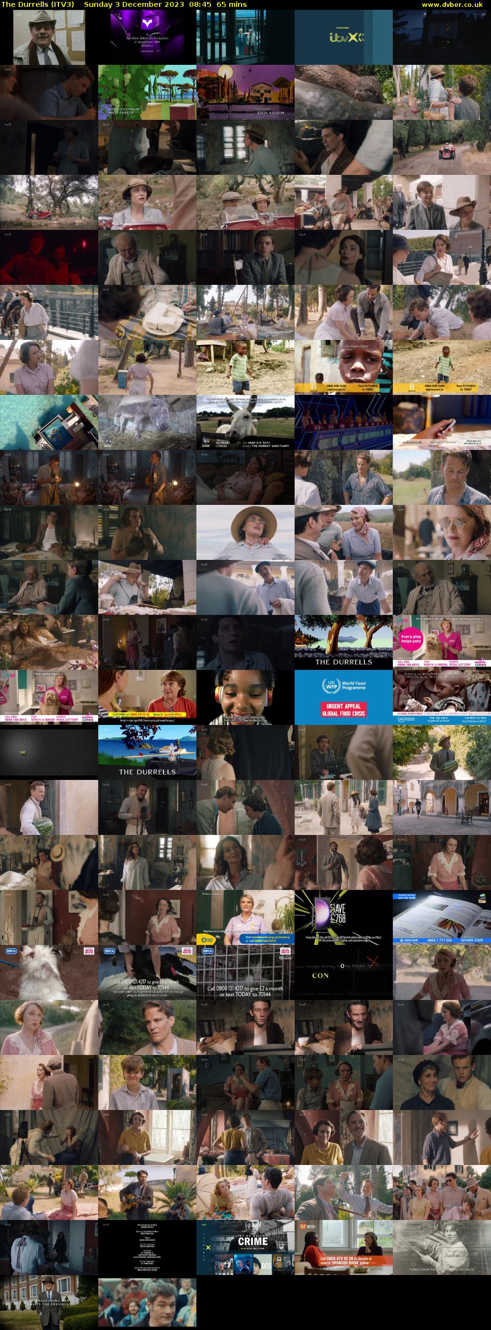 The Durrells (ITV3) Sunday 3 December 2023 08:45 - 09:50