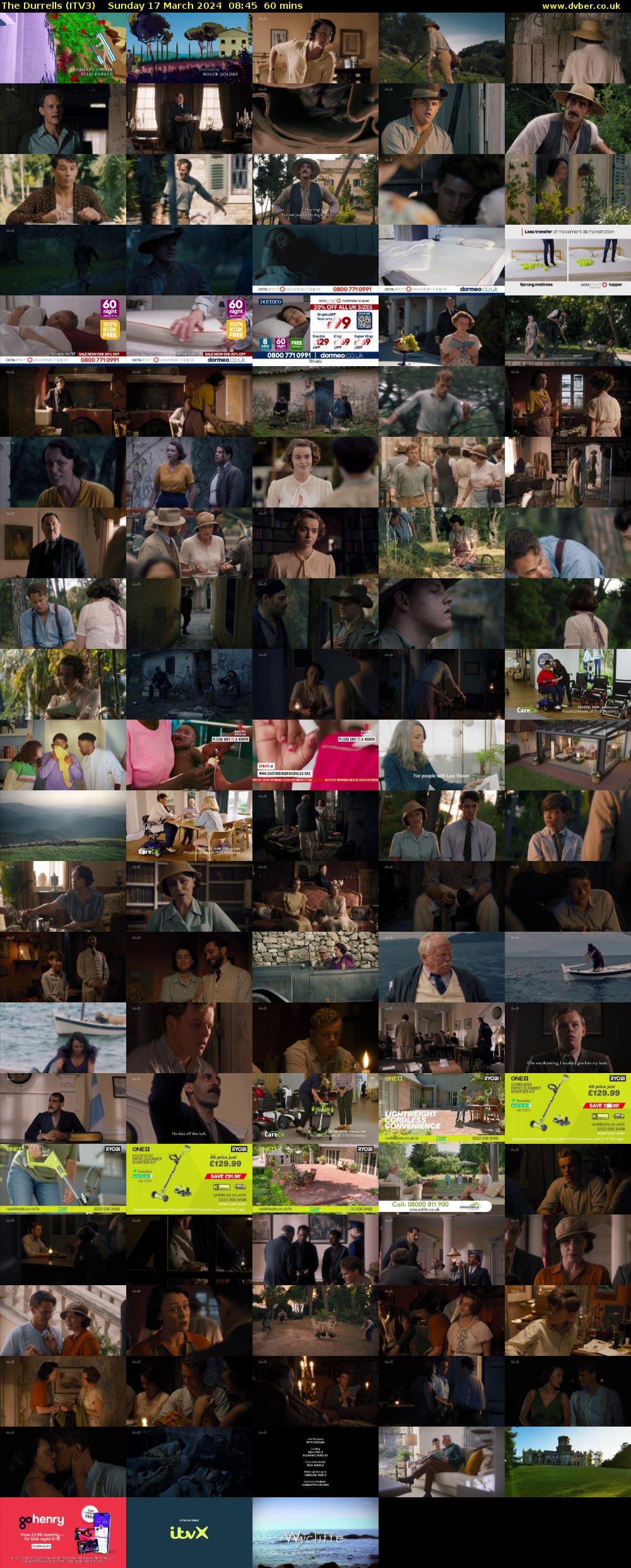 The Durrells (ITV3) Sunday 17 March 2024 08:45 - 09:45