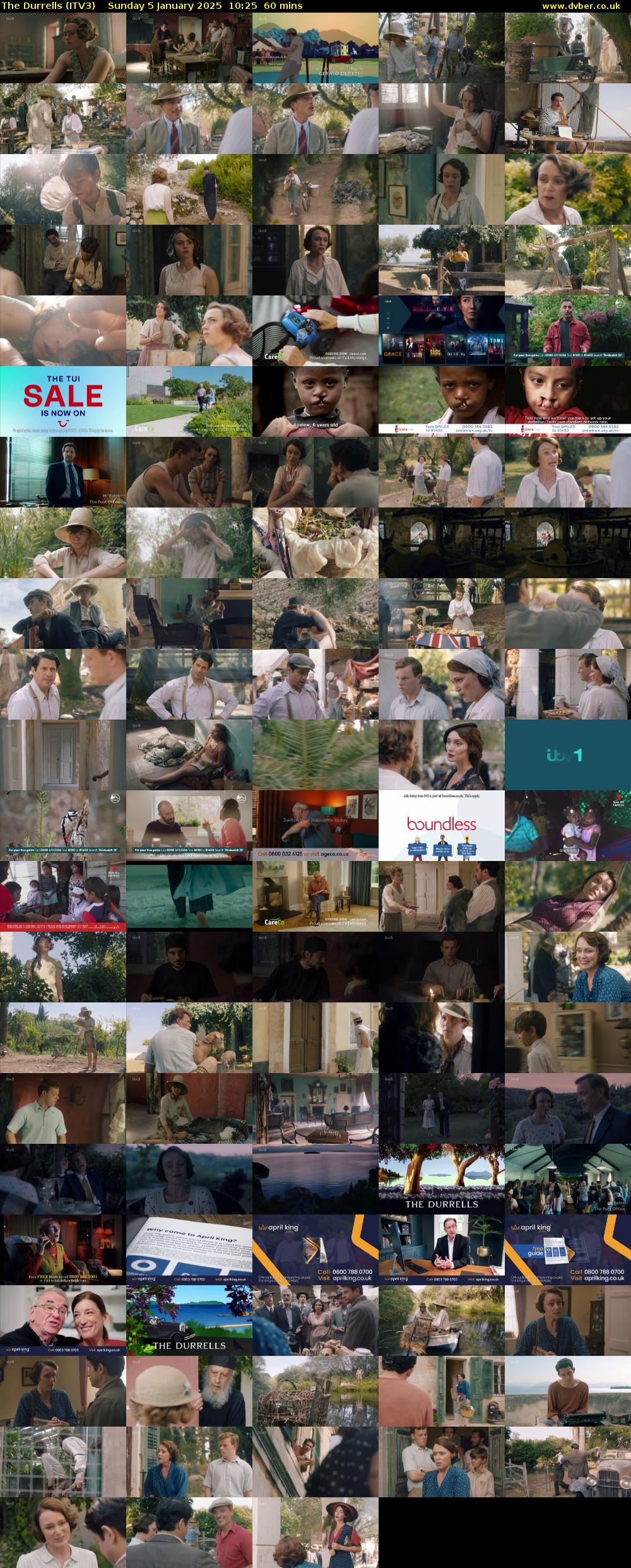 The Durrells (ITV3) Sunday 5 January 2025 10:25 - 11:25