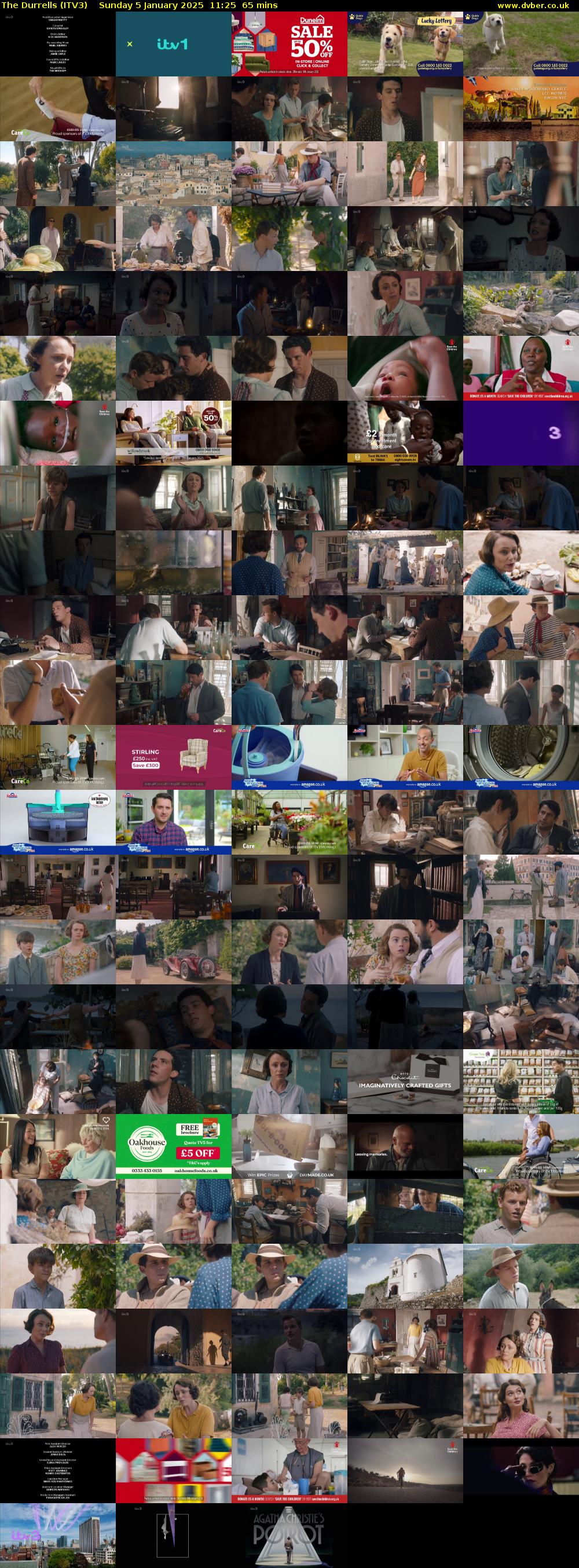 The Durrells (ITV3) Sunday 5 January 2025 11:25 - 12:30