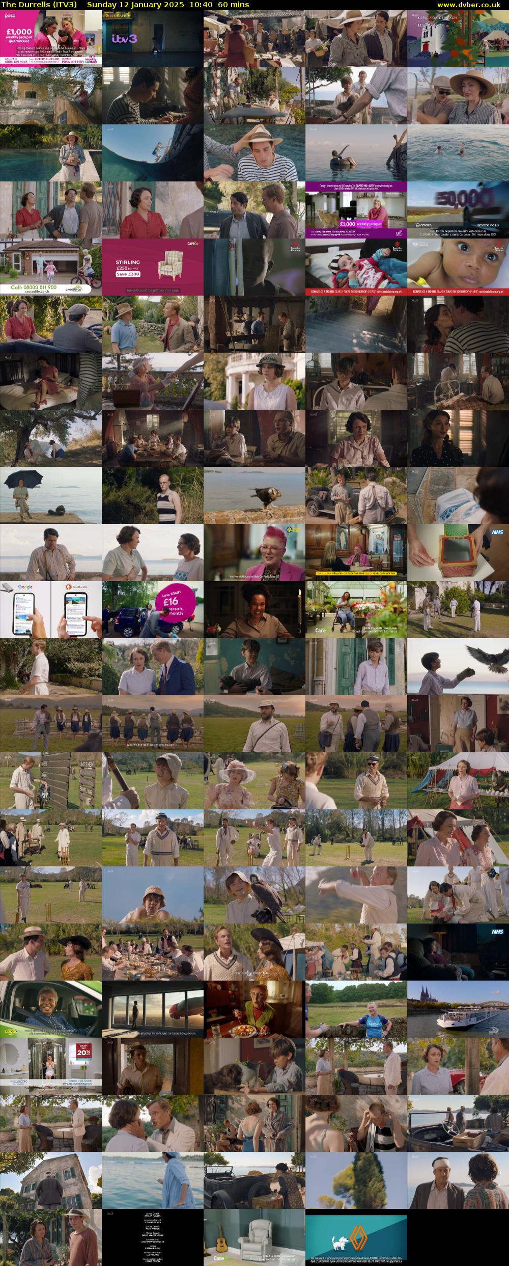 The Durrells (ITV3) Sunday 12 January 2025 10:40 - 11:40
