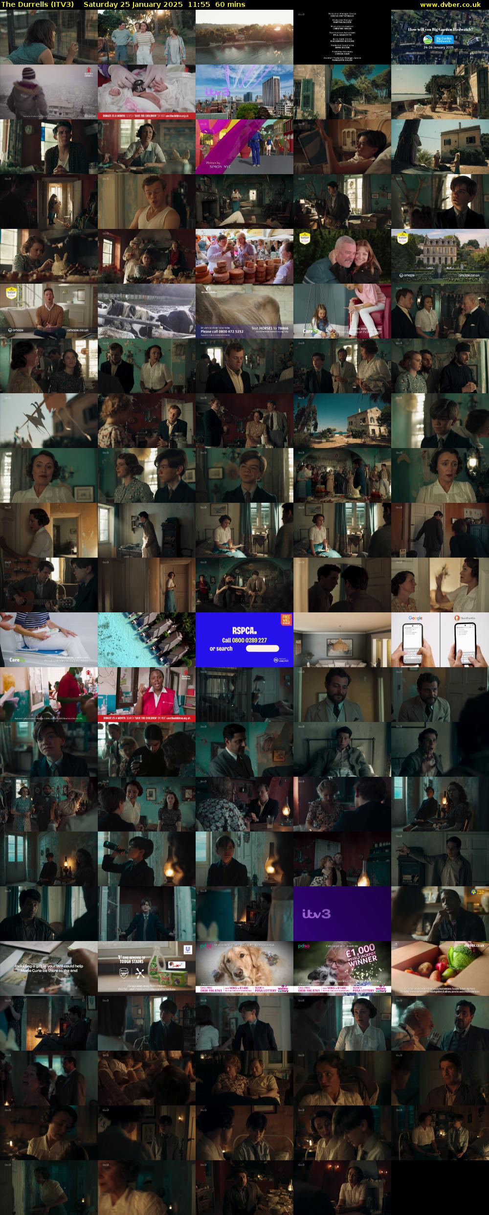 The Durrells (ITV3) Saturday 25 January 2025 11:55 - 12:55