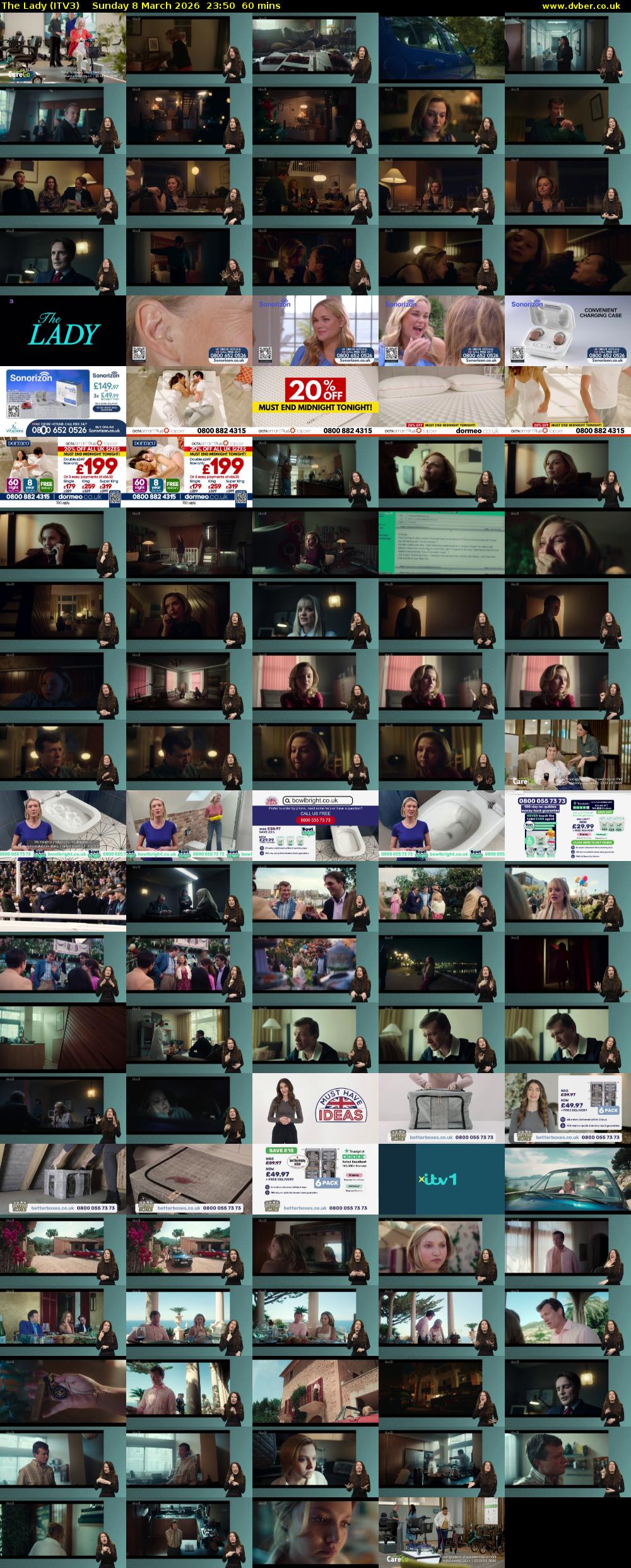 The Lady (ITV3) Sunday 8 March 2026 23:50 - 00:50