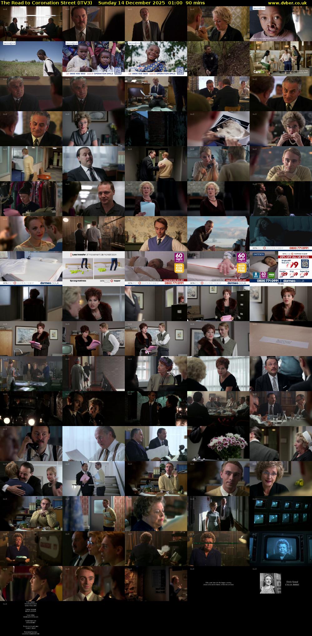 The Road to Coronation Street (ITV3) Sunday 14 December 2025 01:00 - 02:30