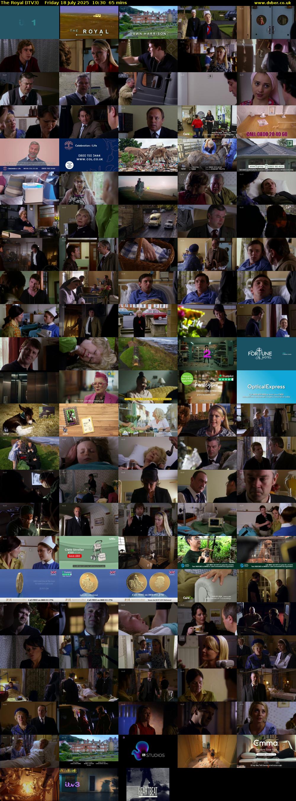 The Royal (ITV3) Friday 18 July 2025 10:30 - 11:35