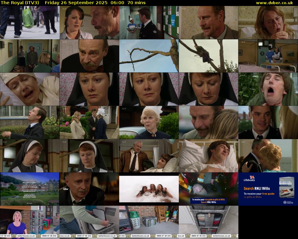 The Royal (ITV3) Friday 26 September 2025 06:00 - 07:10